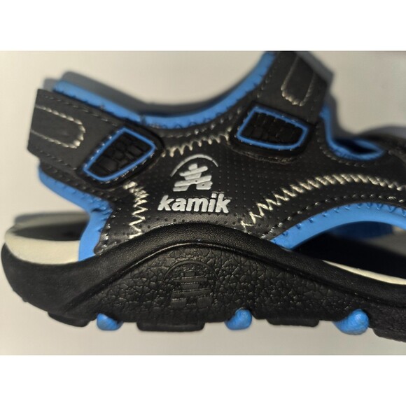 Kamik Seaturtle2 Kids Sport Sandal Black Blue Closed Toe US 1 Outdoor Water - Picture 4 of 6